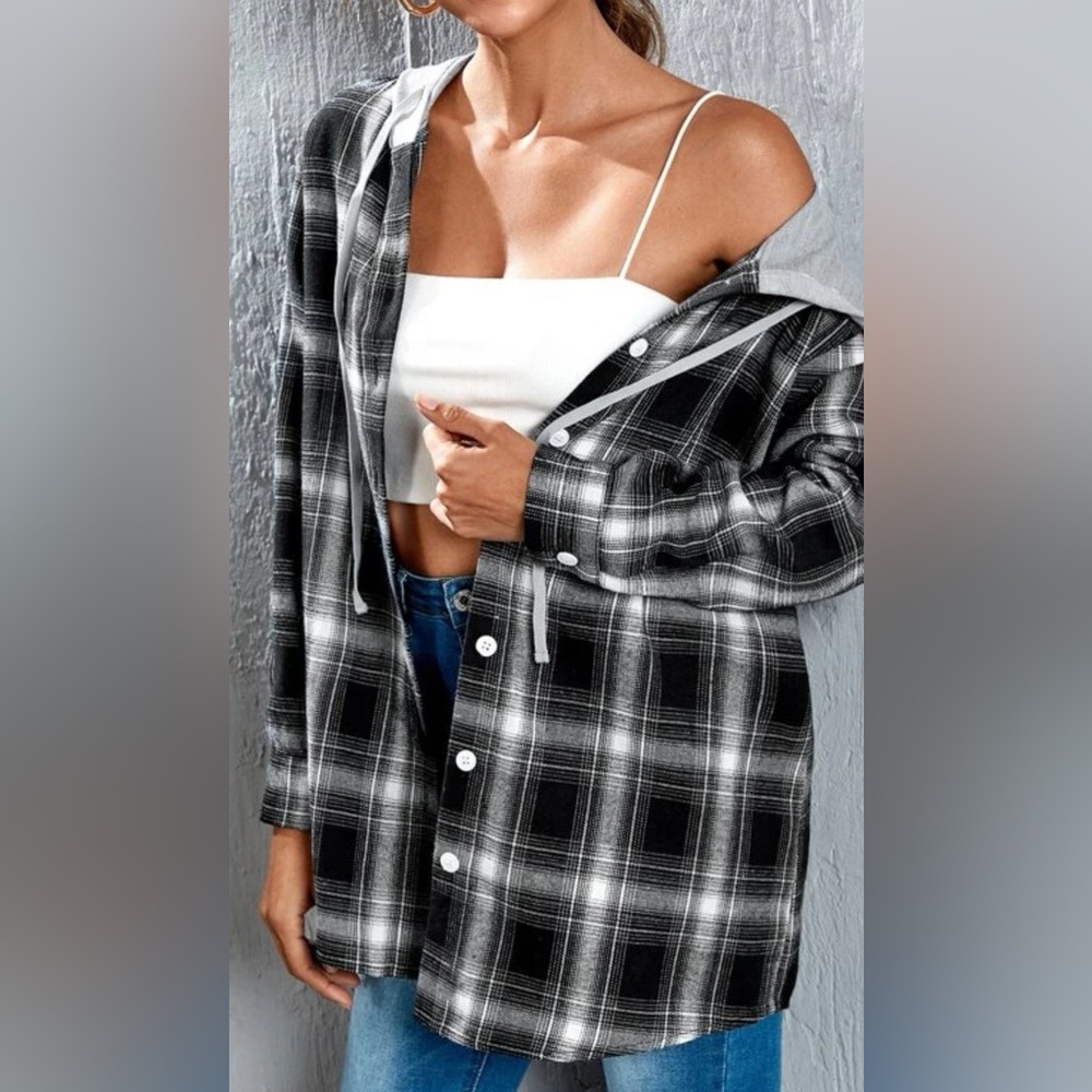 Plaid Hooded Flannel